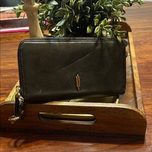 Thacker New York Black Continental Leather Wallet